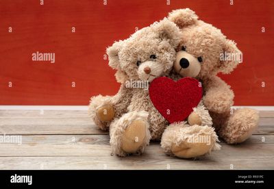 love-friendship-concept-tight-hug-two-teddy-bears-embracing-as-a-couple-on-wooden-floor-red-wall-background-copy-space-R931PC.jpg