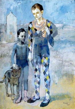 P PIcasso - 2 Acrobats and dog